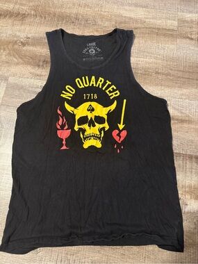 Zero Foxtrot ‘No Quarter’ Black Graphic Tank Top